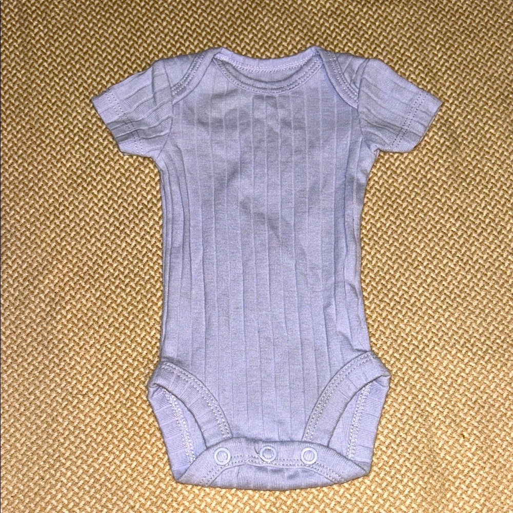 Carter's Ribbed Short Sleeve Bodysuit - Light Purple